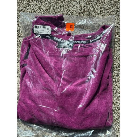 Women’s SEA-DOO Women's Crew Terry - Ultra Soft Shirt LARGE Violet - Picture 4 of 6